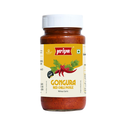 8_0ed55afd-610d-4b3a-b340-e627b193427b.png Priya Gongura Red Chilli Pickle 300g - Image 1