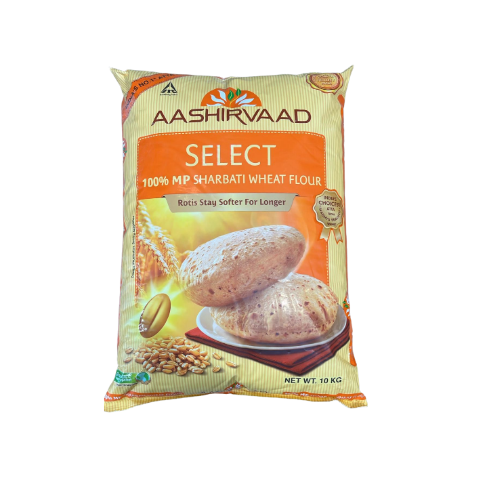 AASHIRVAAD_SELECT_WHEAT_FLOUR_10KG_1.png Aashirvaad Select Sharbati Atta 10kg - Image 1