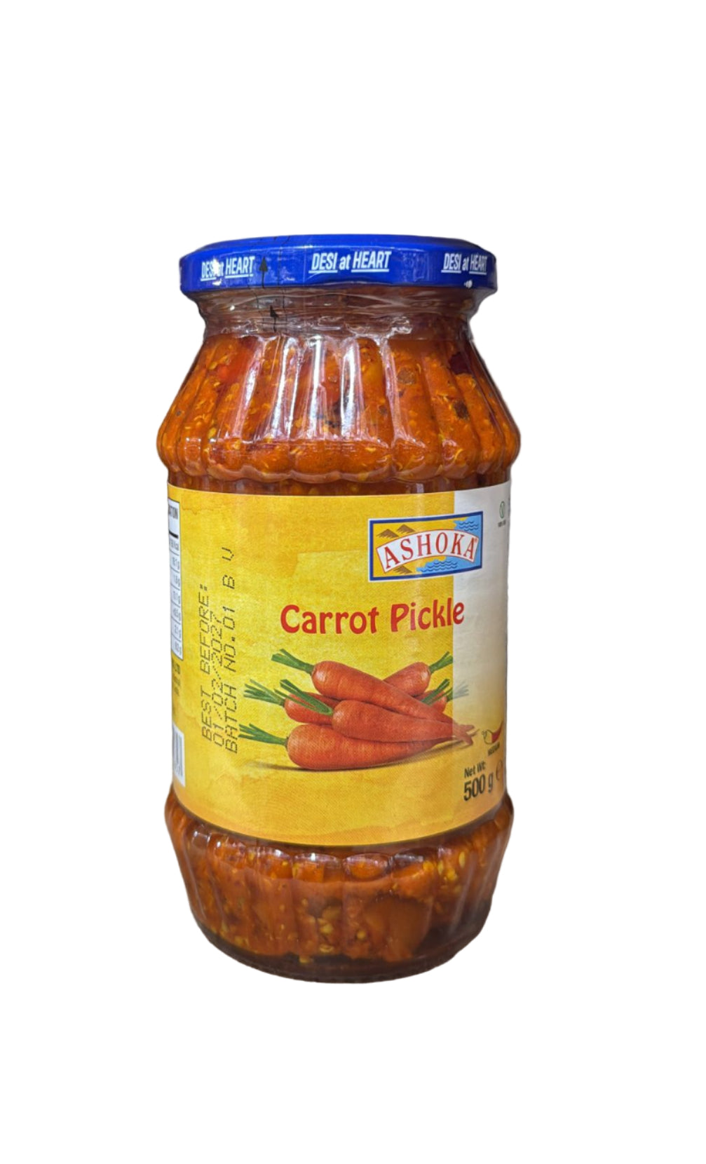 ASHOKACARROTPICKLE500G.jpg ASHOKA CARROT PICKLE 500G - Image 1
