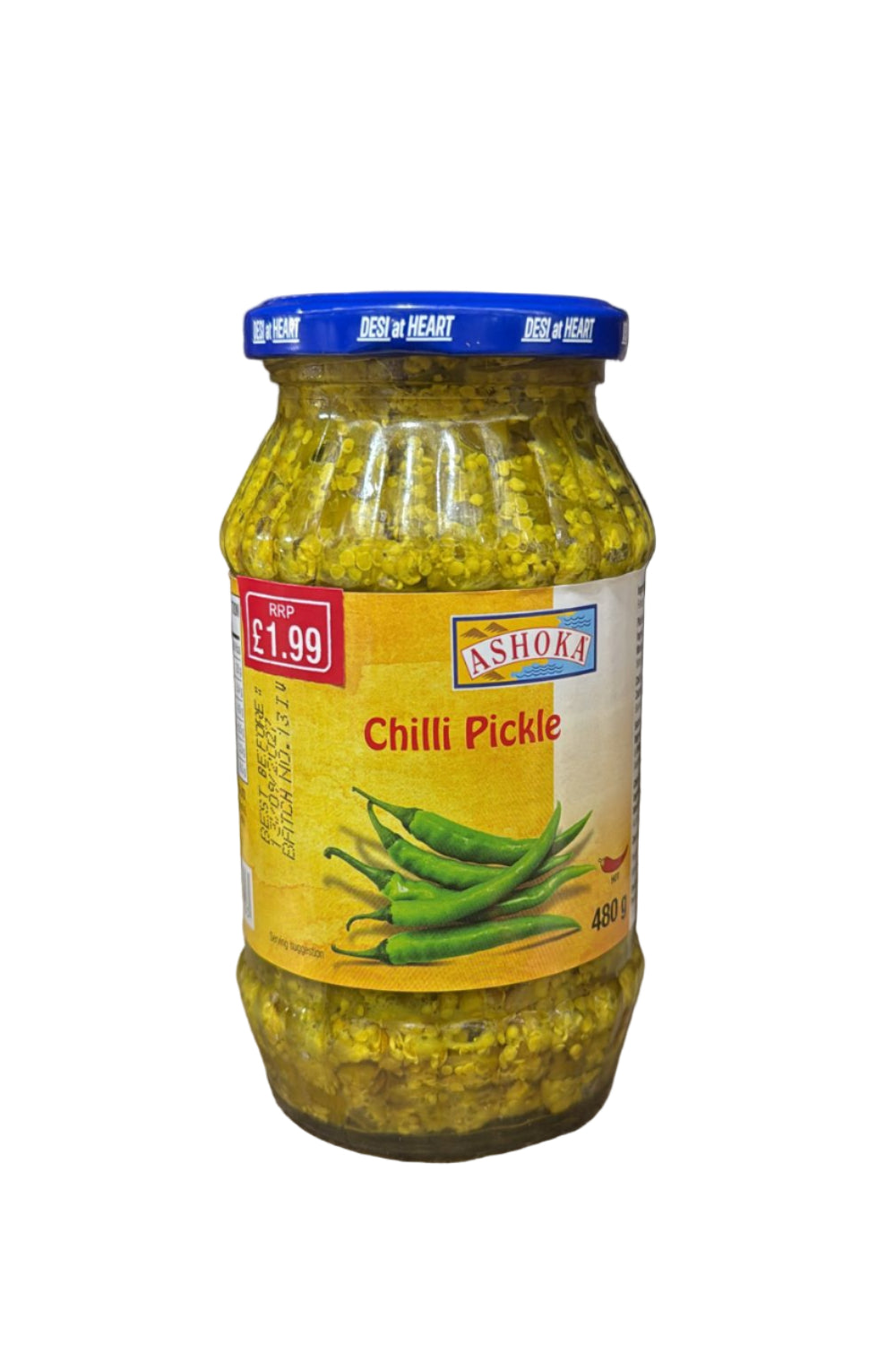 ASHOKACHILLIPICKLE480G.jpg ASHOKA CHILLI PICKLE 480G - Image 1