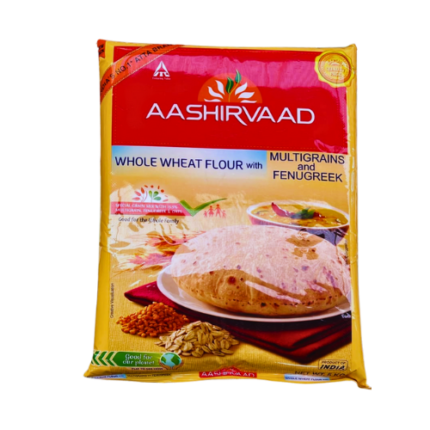 AASHIRVAAD WHOLE WHEAT WITH MULTIGRAINS AND FENUGREEK ATTA 10KG
