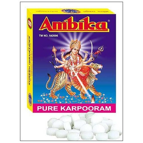 Ambika Camphor Katti Karpuram 50g Ambika Camphor Katti Karpuram 50g - Image 1