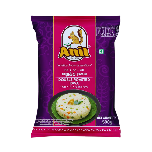 Anil_Double_Roasted_Rava_500g.png ANIL DOUBLE ROASTED RAVA 500G - Image 1