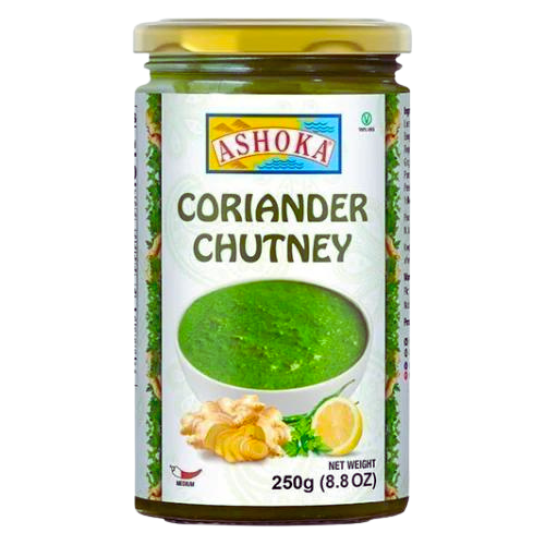 Ashoka_Coriander_Chutney_250g.png ASHOKA CORIANDER CHUTNEY 250G (2 FOR £3) - Image 1