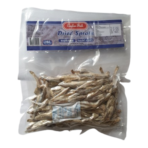 CEYLONFISHDRIEDSPRATS_HEADLESS_200G.png CEYLON FISH DRIED SPRATS (NETHILI - ANCHOVY) HEADLESS 200G - Image 1