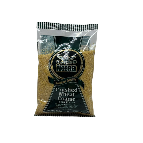 CRUSHEDWHEATCOARSE.png Heera Crushed Wheat CoarseLapsi Coarse 500g - Image 1