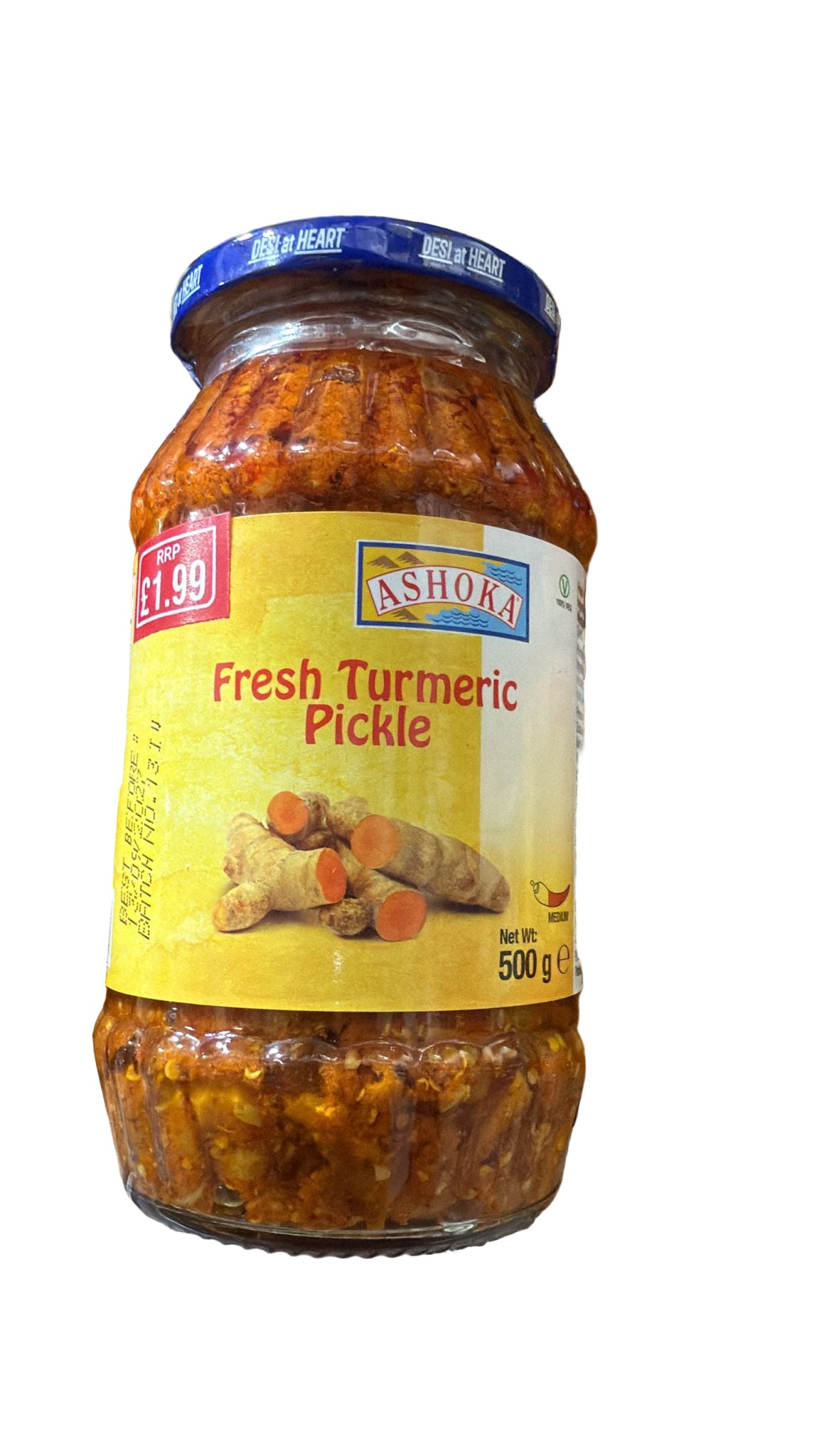 FRESHTURMERICPICKLE500G.jpg ASHOKA FRESH TURMERIC PICKLE 500G - Image 1
