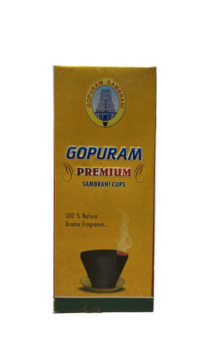 GOPURAMPREMIUMCUPS.jpg Gopuram Premium Cup Sambrani 10pcs - Image 1