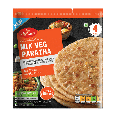 HALDIRAMSFROZENMIXVEGPARATHA400G.png HALDIRAMS FROZEN MIX VEG PARATHA 400G - Image 1