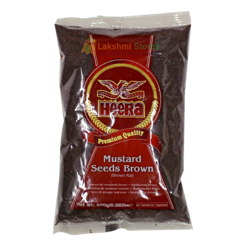 HEERA-BROWN-MUSTARD-SEEDS-400G.png Heera Brown Mustard Seeds 400g - Image 1