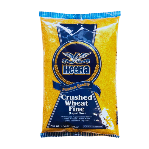 HeeraLapsiCrushedWheatFine1.5kg.png Heera Crushed Wheat FineLapsi Fine 15kg - Image 1
