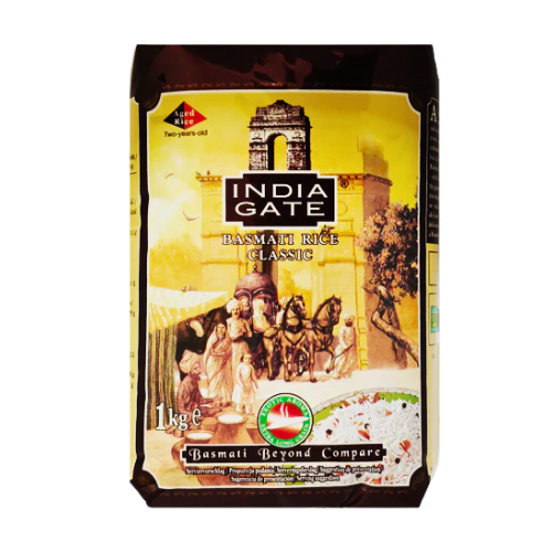 IndiaGateClassicBasmatiRice_1kgPouch.png India Gate Classic Basmati Rice 1kg - Image 1