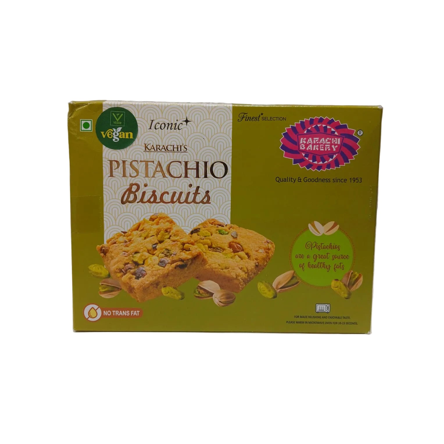 KARACHIPISTACHIOBUISCUIT250G.jpg KARACHI BISCUIT PISTACHIO 250G - Image 1