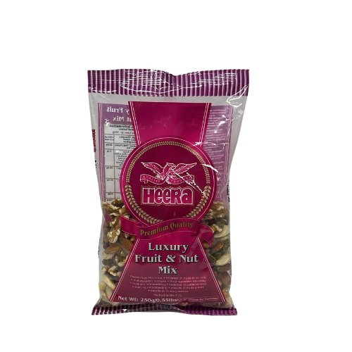 LUXURYFRUITANDNUTS.png HeeraLuxury Fruit & Nut Mix 250g - Image 1