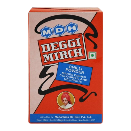 MDHDEGGIMIRCHPOWDER500.png MDH DEGGI MIRCH POWDER 500G - Image 1