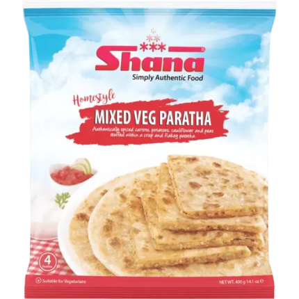 SHANA FROZEN HOMESTYLE MIXED VEG PARATHA 600G
