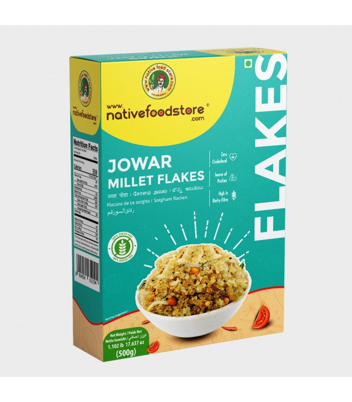 NATIVEFOODSTOREJOWAR-GREATMILLETFLAKES500GMS_fcc128fd-9bfb-4b11-b002-f3e431226673.jpg NATIVE FOOD STORE MILLET FLAKES 500G - CHOLAM (JOWAR - SORGHUM) - Image 1