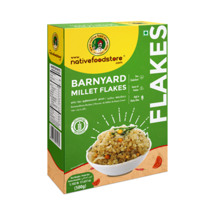 NATIVE FOOD STORE MILLET FLAKES 500G - KUTHIRAIVALI (BARNYARD MILLET)