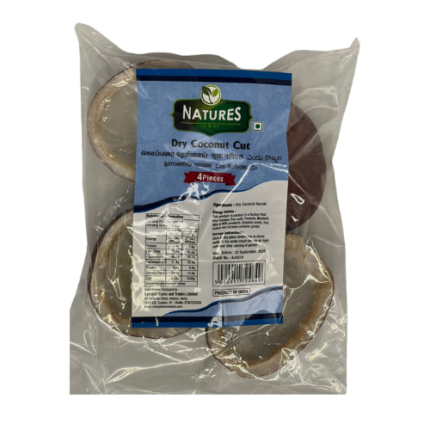 NATURES SPILT DRY COCONUT 4PCS