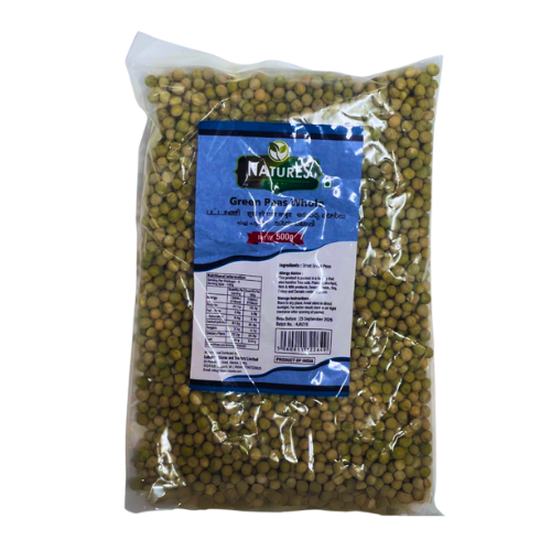 NATURESWHOLEGREENPEAS500G.png NATURES WHOLE GREEN PEAS 500G - Image 1