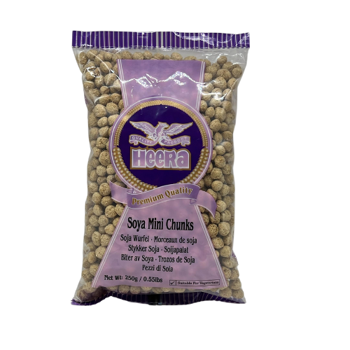 SOYAMINICHUNKS.png HEERA SOYA MINI CHUNKS 250G - Image 1