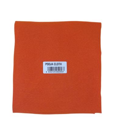 POOJA CLOTH 1 METER - ORANGE