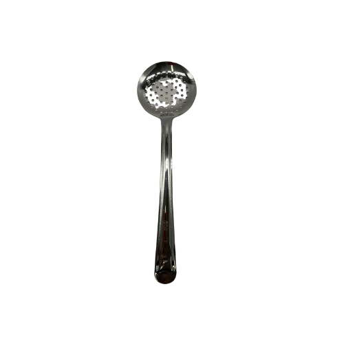 Untitleddesign_16_b2fbc7cb-8392-4933-b2f4-63cd639760ea_1.png STAINLESS STEEL FRYING SPOON SKIMMER (JALLIKARANDI) SIZE 6 (14.5 INCHES) - Image 1