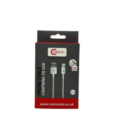 COMBO LIGHTNING TO USB 1M FAST CHARGE CABLE - 2.1A