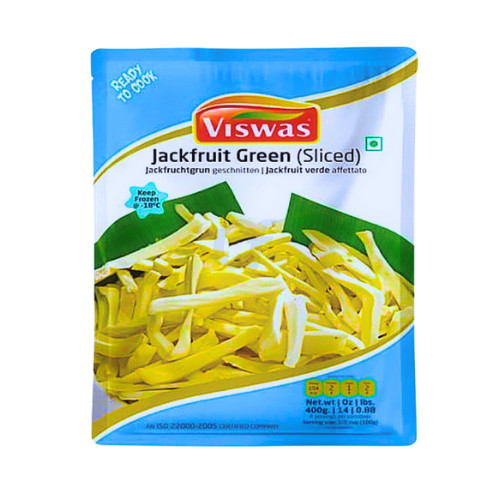 VISWASFROZENSLICEDGREENJACKFRUIT400G.png VISWAS FROZEN SLICED GREEN JACKFRUIT 400G - Image 1