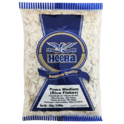 Heera Powa White Rice Flakes Medium 300g