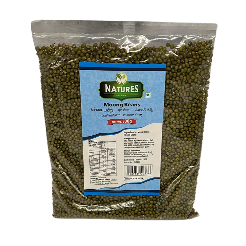 productimages-selva_39_3e16eadd-fa8b-4de7-8e42-094306820b8d.png Natures Green Moong Beans 500g - Image 1