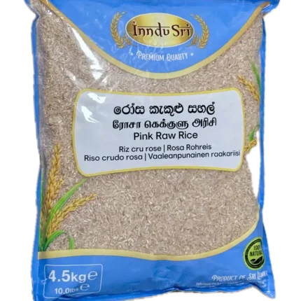 Indu Sri Rosa Kekulu (Pink Raw) Rice - 4.5KG