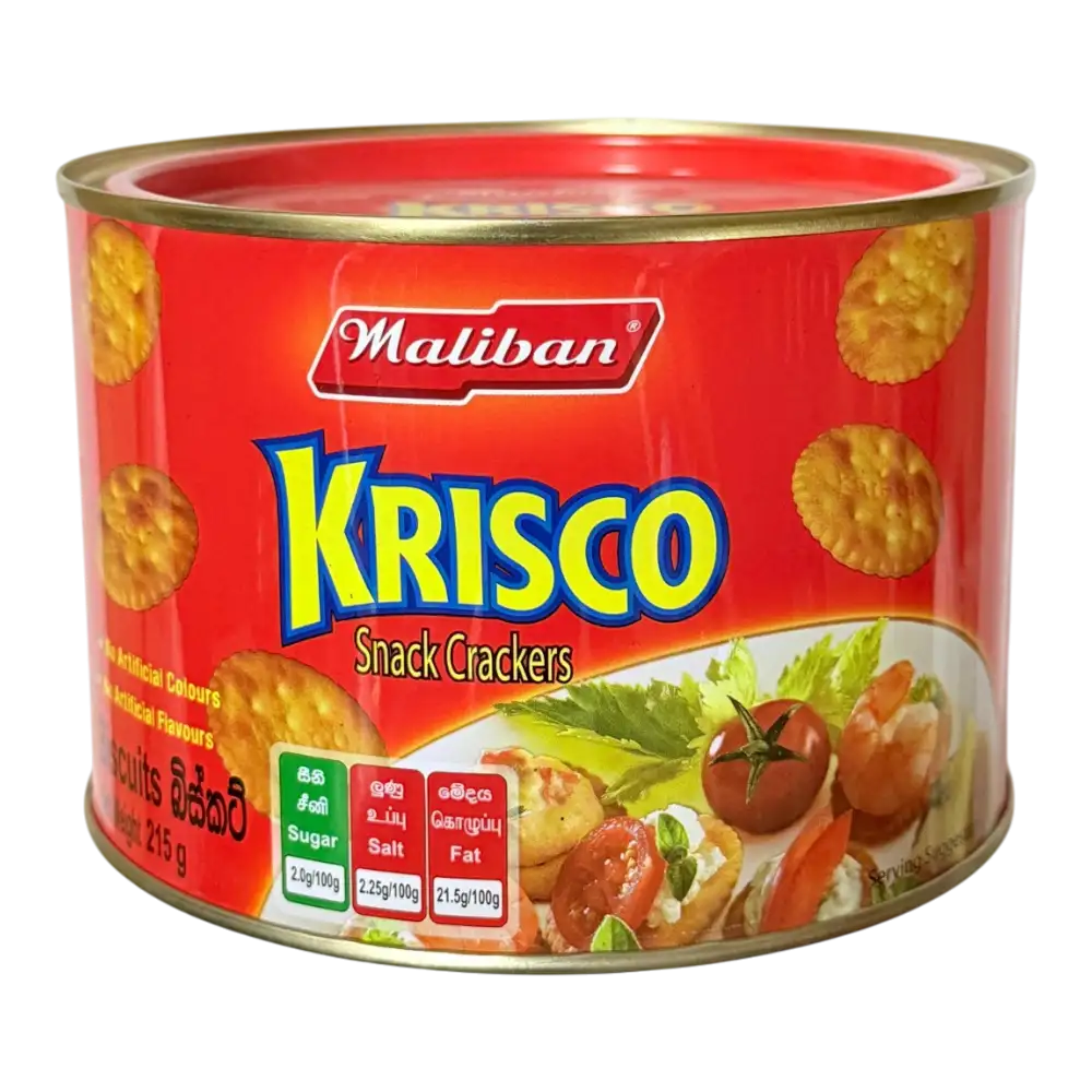 maliban-krisco-snack-crackers-tin-215g-0-thn6hj.webp Maliban Krisco Snack Crackers Tin 215g - Image 1