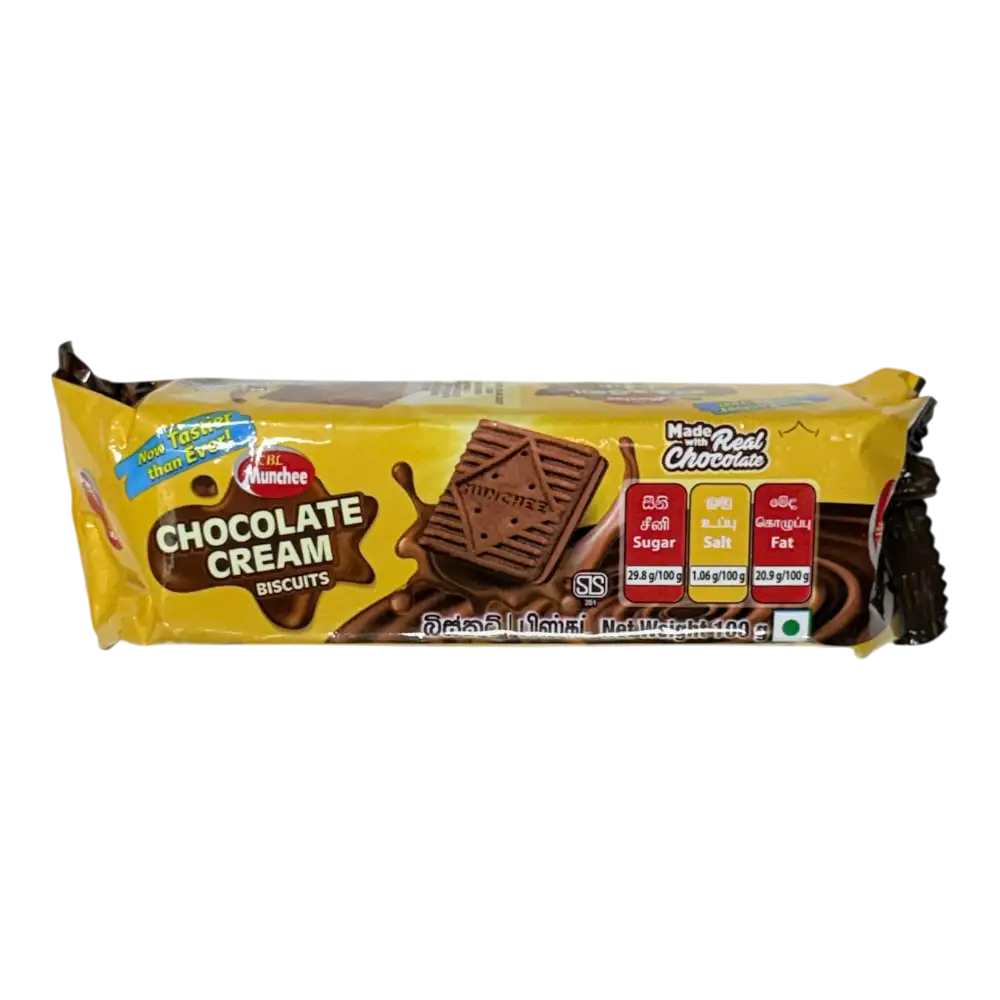 munchee-chocolate-cream-biscuit-1-thjy2c.webp Munchee Chocolate Cream Biscuit - 100G - Image 1