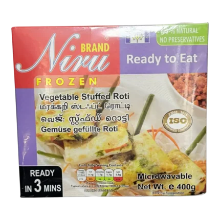 Niru Frozen Vegetable Stuffed Roti 400g