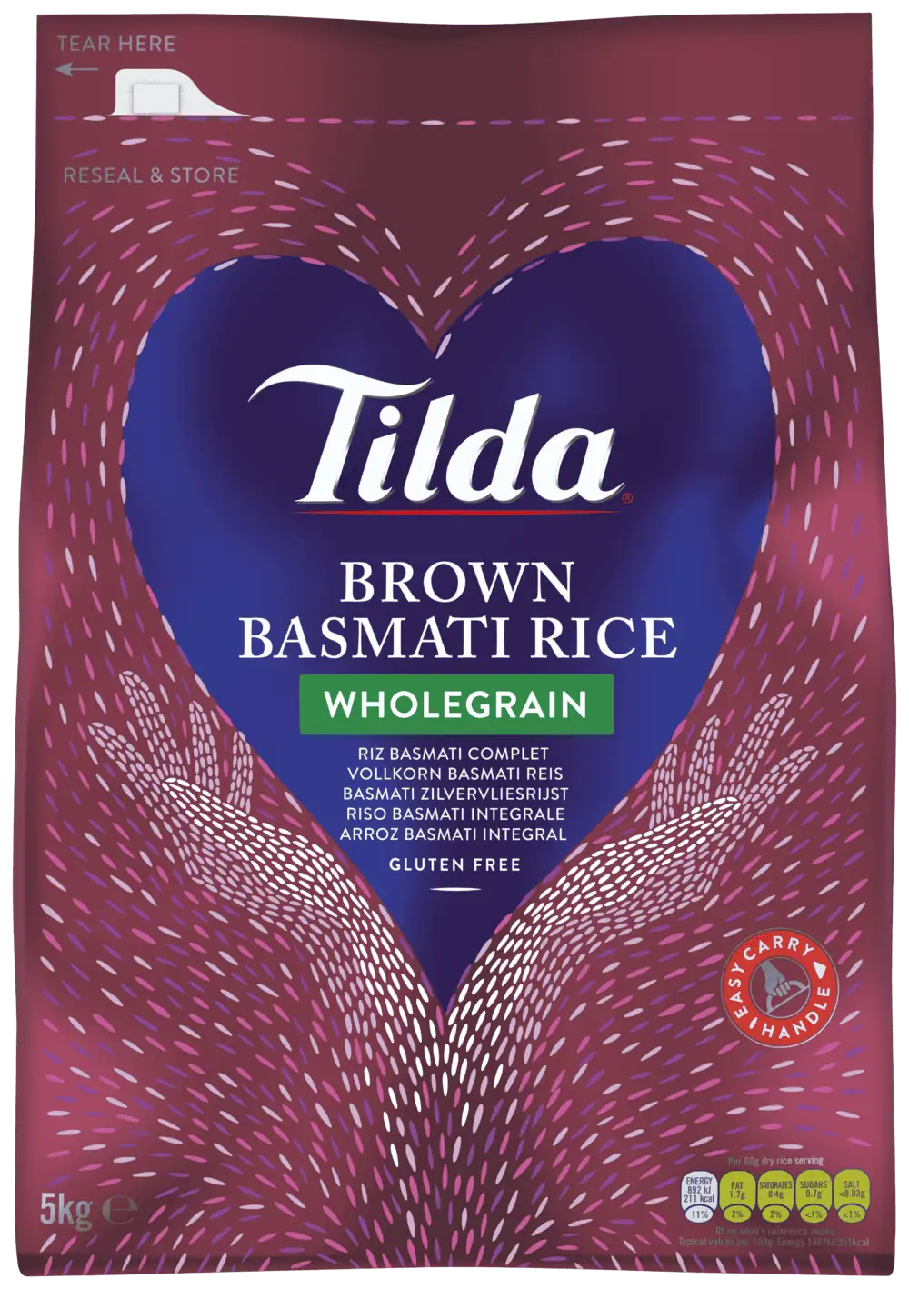 tilda-brown-basmati-rice-1-tcsl3p.webp Tilda Brown Basmati Rice - 5KG - Image 1